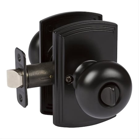 Delaney Hardware Italian Collection Santo Black Bed/Bath Door Knob 362604